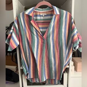 Madewell Multicolor Striped Blouse